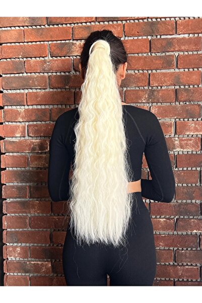 Suzan Peruk Tie-Up Fluffy Wavy Ponytail / Light Platinum (Mstzn)