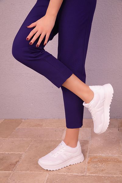 SOHO Women's White Sneakers 18117