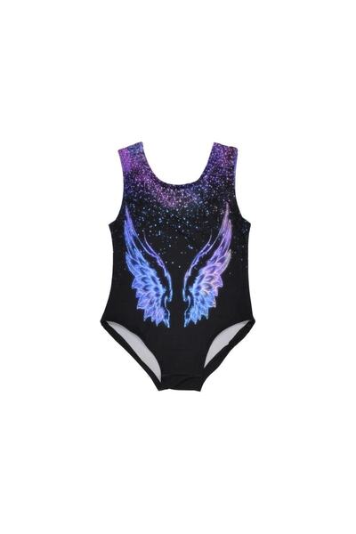 CEMREMTEKSTİL Desenli Baskılı Kız Çocuk Mayo