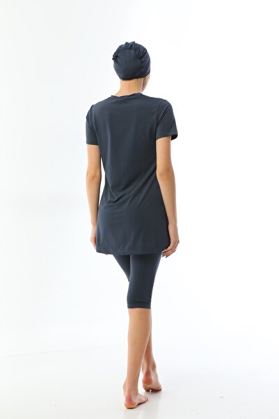 Elif Okur Kısa Kollu Havuz Mayo 7434