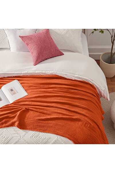 Silk Cocoon 170X220Cm 4 Layers Soft Modem Cool Bedspread - 100% Organic Cotton Single