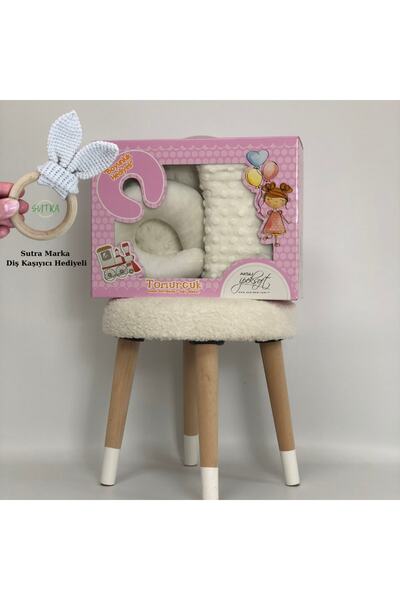 AKSU Ipeksoft Kutulu Boyun Yastıklı Sutra Marka Diş Kaşıyıcı Hediyeli Bebek B...