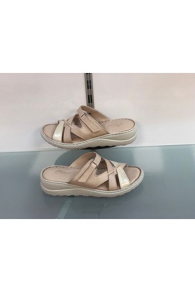 KAFKASLAR AYAKKABI Παντόφλες σόλας Kafkaslar από γνήσιο δέρμα Full Orthpdic Cushion