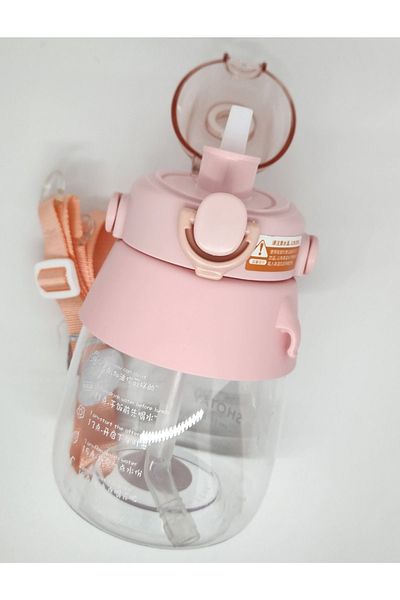 Shotay St-6642 Pink Hippo Tritan 1050ml Tritan Handle Flask