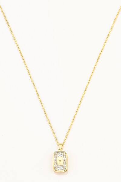 Marie Claire 18 Ayar Altın Kaplama Gümüş Kuzey Yıldızı Figürlü Kolye Zirkon T...