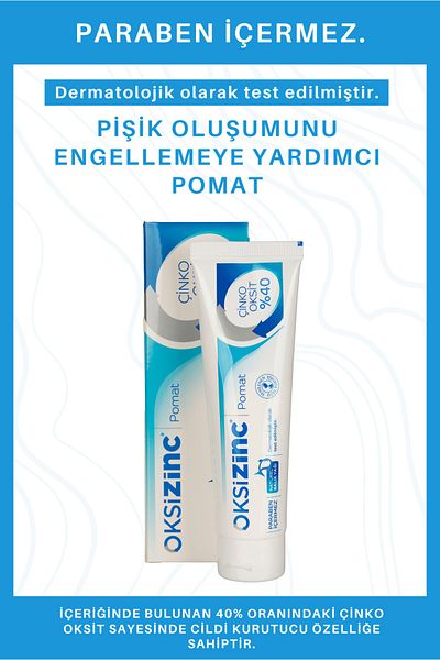 Oksizinc Diaper Rash Cream 100gram 40% Zinc Oxide