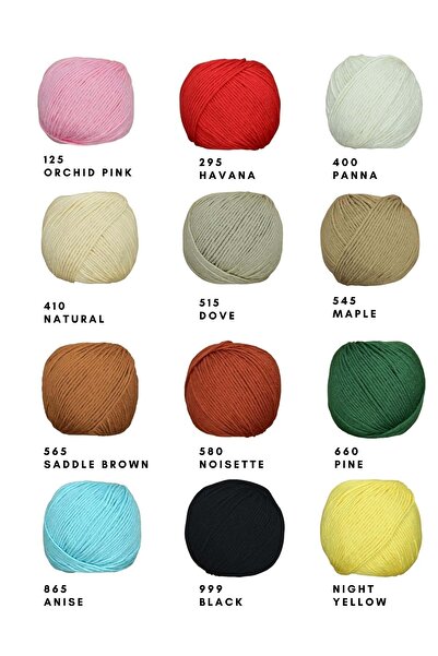 Genel Markalar Organik Pamuk Amigurumi Punch 50 gr El Örgü Ipi Yeşil