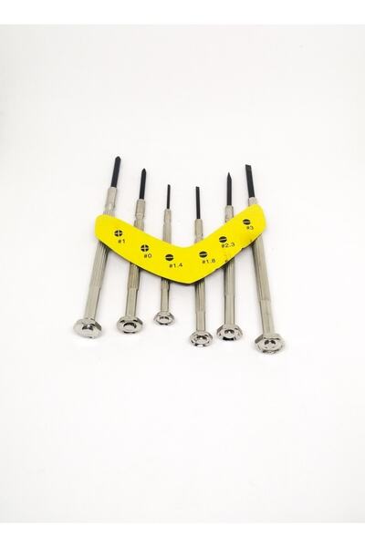 PerfectTrade Çelik Gövdeli Telefon Saat Tamiri Dönerli Mini Tornavida Seti (6 Parça)