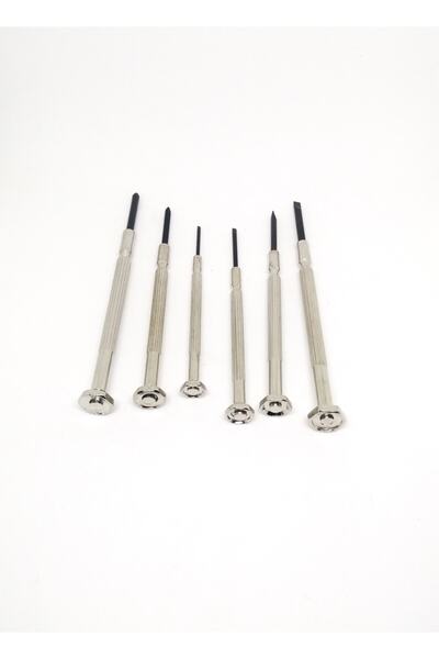 PerfectTrade Çelik Gövdeli Telefon Saat Tamiri Dönerli Mini Tornavida Seti (6 Parça)