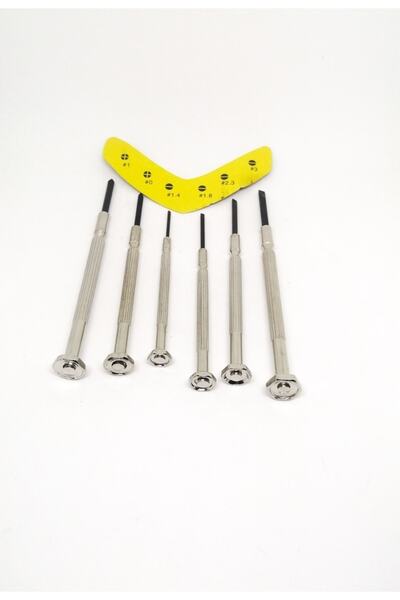 PerfectTrade Çelik Gövdeli Telefon Saat Tamiri Dönerli Mini Tornavida Seti (6 Parça)