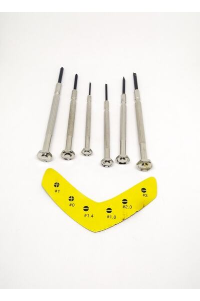 PerfectTrade Çelik Gövdeli Telefon Saat Tamiri Dönerli Mini Tornavida Seti (6 Parça)