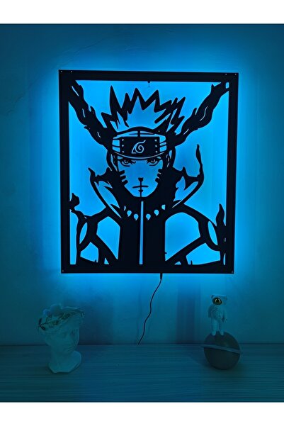 ATLANTİC.STORE Naruto Led Işıklı Ahşap Duvar Dekoru