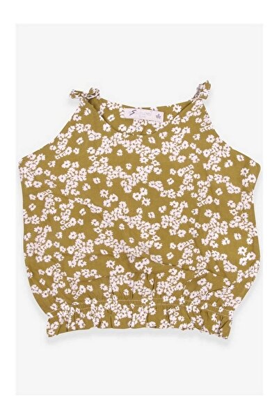 Breeze Girl's Br Blouse Floral Patterned Pistachio Green Soft (1-4 Years)