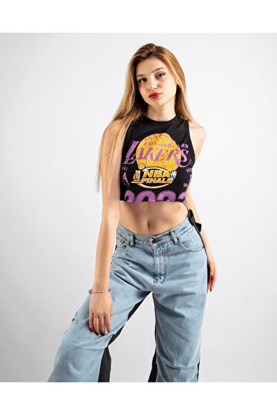 Bak Moda Черно кроп с принт