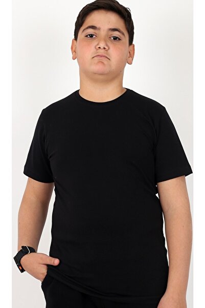 Çiggo Kids Plain Basic Cotton T-Shirt and 2 Boom Printed Bottom 3-Piece Combination