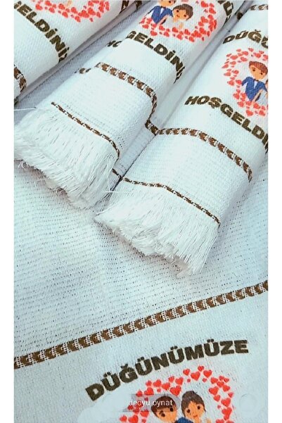 yörük tuhafiye Весільний рушник, автомобільний рушник, рушник для кортежу, 12 штук. Рушник для заручин, заручин, весілля, нова модель «Серце 1».