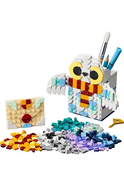 LEGO ® DOTS Hedwig™ Pen Holder 41809 - DIY Decorative Desk Set (518 Pieces)