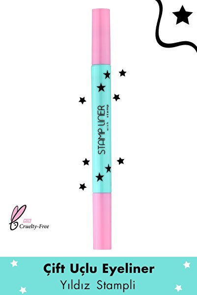 Lamel Cosmetics Lamel Ohmy Stamp Yıldız Şeklinde Damgalı Çift Taraflı Eyeliner No 402