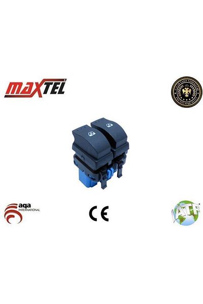 Maxtel 18204772 Glass Opening Button Scenic II Left Blue Socket 11 Plugs