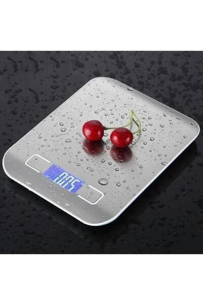 ARVALE Platin Mutfak Terazisi Dijital Tartı Hassas Lcd Ekranlı 5 Kg
