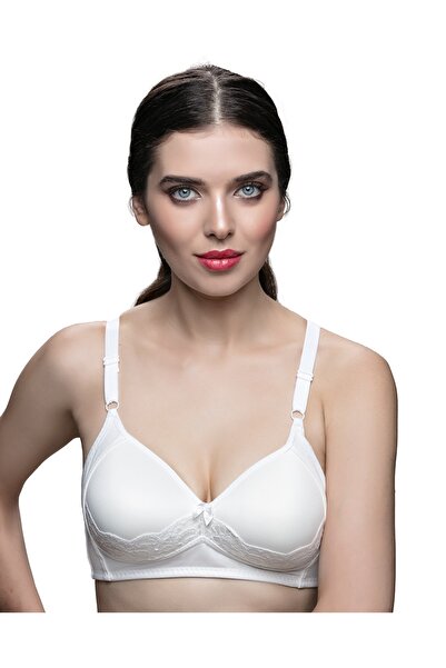 AYCI Σουτιέν με δαντέλα εκρού χωρίς σύρματα / χωρίς ελαστικό σφουγγάρισμα