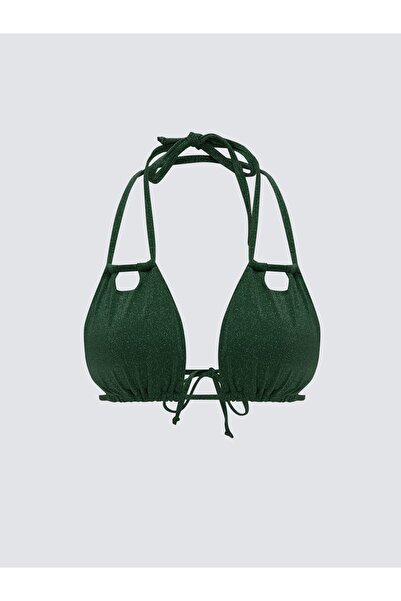 LC Waikiki Γυναικείο μπικίνι μονόχρωμο λαιμόκοψη