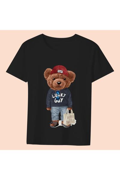 GALASHOP تي شيرت مطبوع عليه تيدي موديل 50
