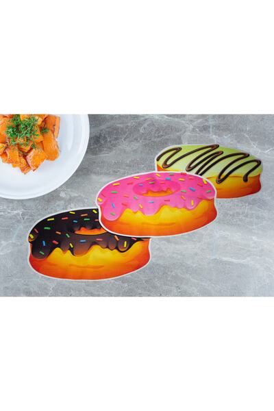 YORKADESIGN 3 عبوات من مناشف المطبخ المصنوعة من الألياف الدقيقة بتصميم دونات،...