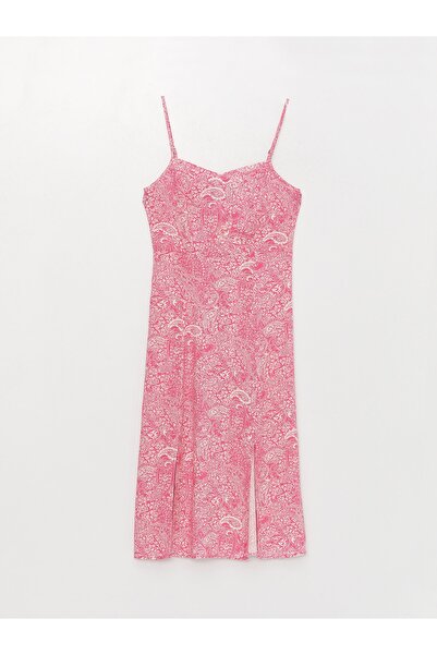 LC Waikiki Dámské šaty s páskem se vzorovaným srdcem