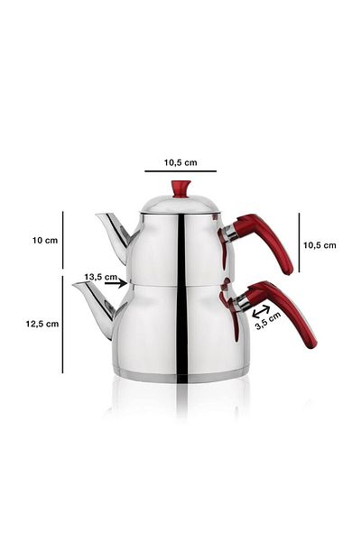 Schafer Carina Teapot Set Large Size - Red