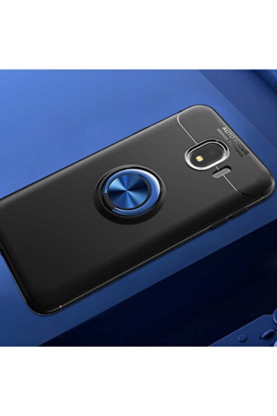 ZM STORE Samsung Galaxy J4 Kılıf Yüzüklü Standlı Pürüzsüz Ve Soft Arka Yüzey ...