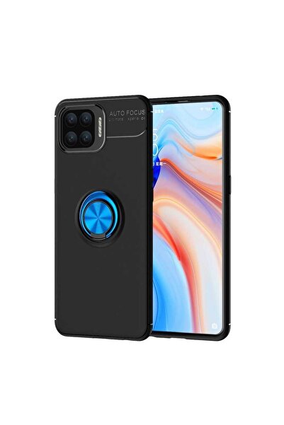 ZM STORE Oppo A73 Kılıf Yüzüklü Standlı Pürüzsüz Ve Soft Arka Yüzey Ravel Kapak