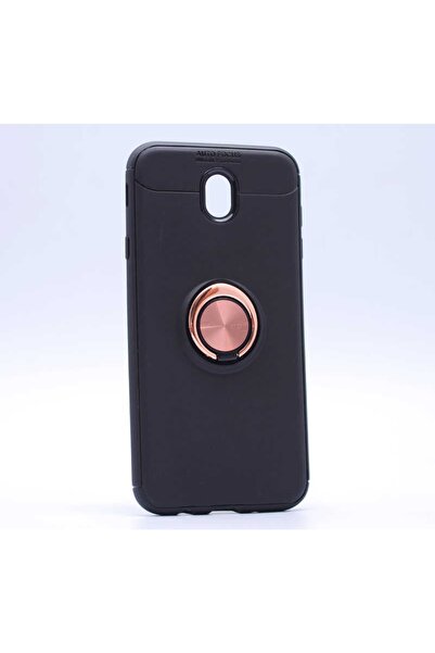 ZM STORE Galaxy J7 Pro / Galaxy J730 Pro Uyumlu Kılıf Yüzüklü Standlı Pürüzsü...