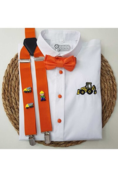 cool partyshop Inşaat Konseptli Askı Papyon Gömlek