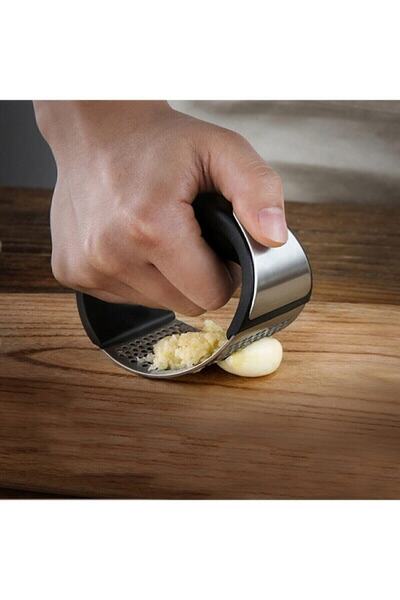 Hanedan Stainless Steel Garlic Crusher - Garlic Crusher Garlic Grinder - Kitchen Utensils