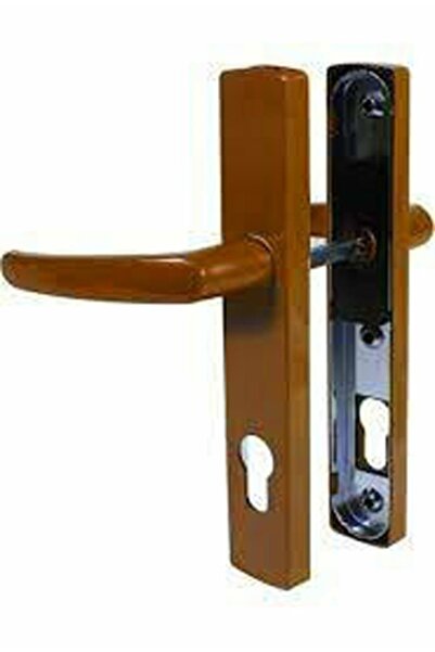 abnturk Pvc Kahve Rengi Yale Kapı Kolu Balkon Kapısı Kolu