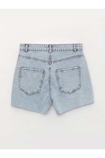 LC Waikiki Ripped Detailed Slim Fit Women's Jean Shorts