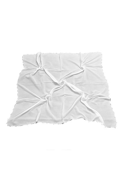 Gülsoy Women's Handmade Beaded Cotton Cheesecloth White