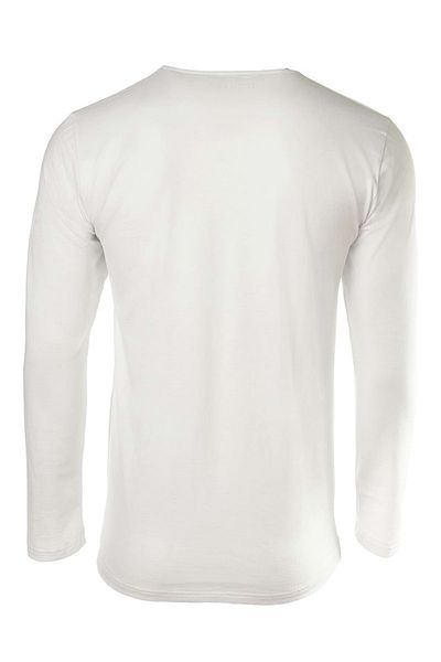 NOVILA Herren Shirt, langarm - Loungewear, Rundhals, 1/1 Arm, Baumwolle, einfarbig