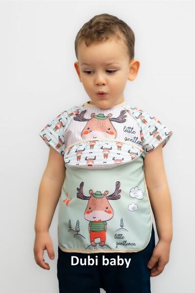 dubi baby Sleeveless Baby Bib with Deer Pattern and Pool