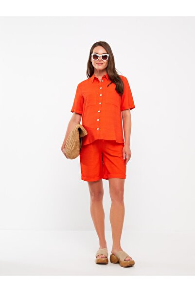 LC Waikiki Beli Lastikli Rahat Kalıp Hamile Şort