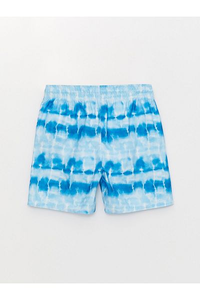 LC Waikiki Gemusterte Herren-Badeshorts in kurzer Länge