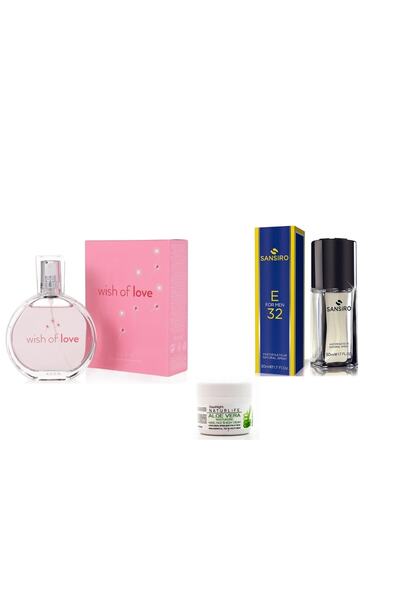 AVON Wish Of Love Kadın Parfüm Edt 50 ml Sansıro E32 Parfüm El Ve Yüz Kremi H...