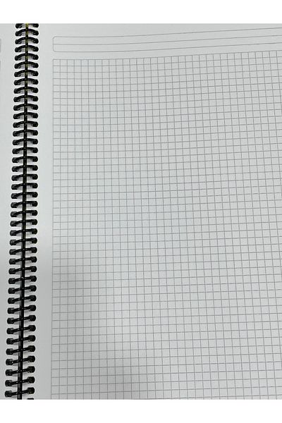 Mynote Flexi Neon Spiral A4 100 coli Pp Copertă în carouri 60 Gr Caiet