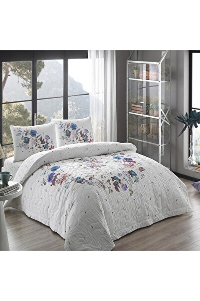 Taç Sander Kapitoneli Tek Kişilik Complete Set Mavi