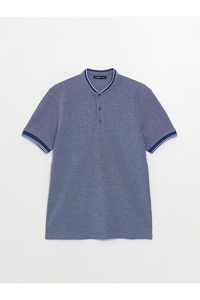 LC Waikiki Ανδρικό T-Shirt Pique - Ζυγός γιακάς, Κοντό μανίκι
