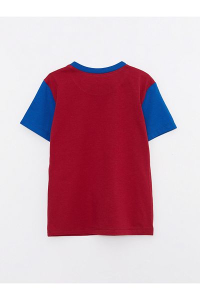 LC Waikiki Crew Neck Short Sleeve Trabzon Printed Baby Boy T-Shirt