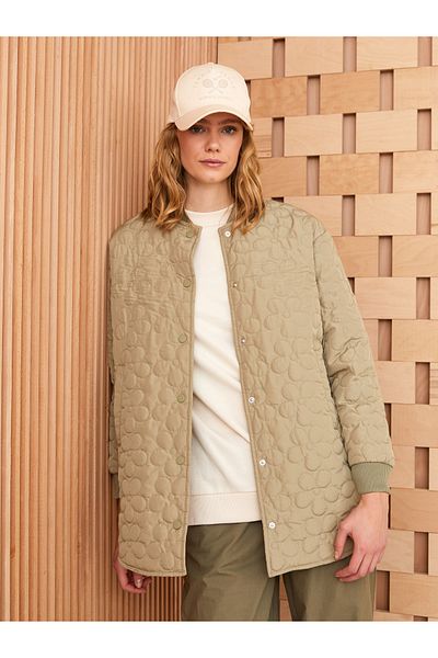 LC Waikiki College Collar Self Patterned Long Sleeve Women's Coat