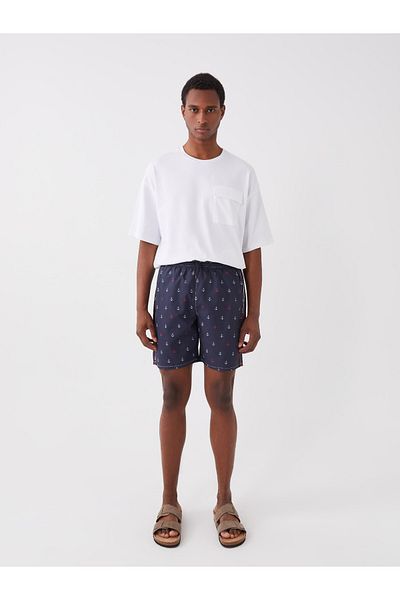 LC Waikiki Knielange gemusterte Seeshorts für Herren