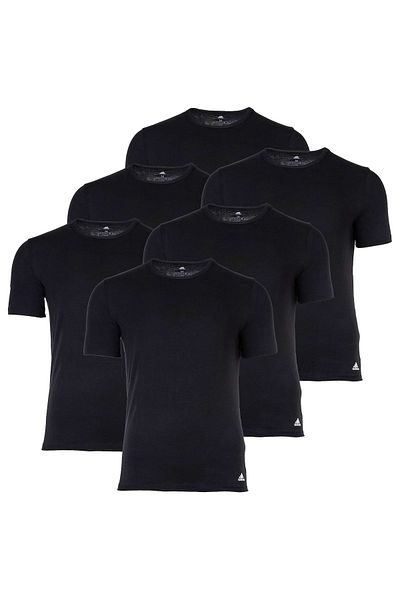 adidas 6er-Pack Herren-T-Shirts – Active Core Baumwolle, Rundhals, Rundhalsausschnitt, Uni